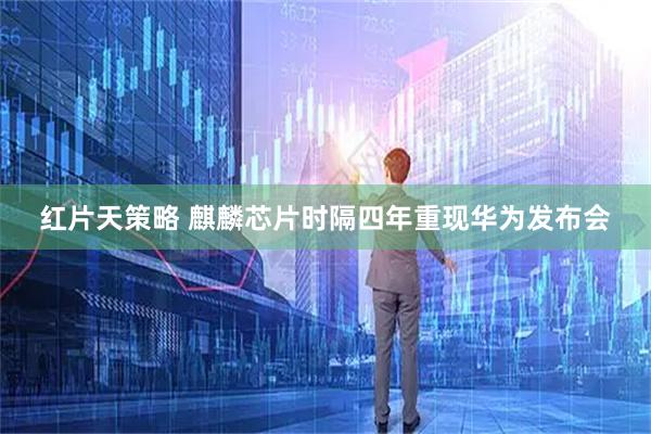红片天策略 麒麟芯片时隔四年重现华为发布会
